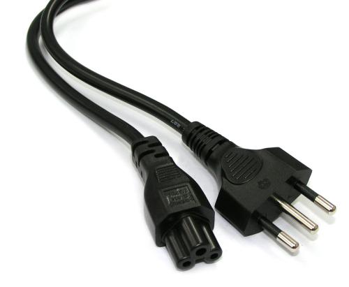 EL-502 Italian Plug (Type L) to C5 Mickey Mouse Cable 1.8m